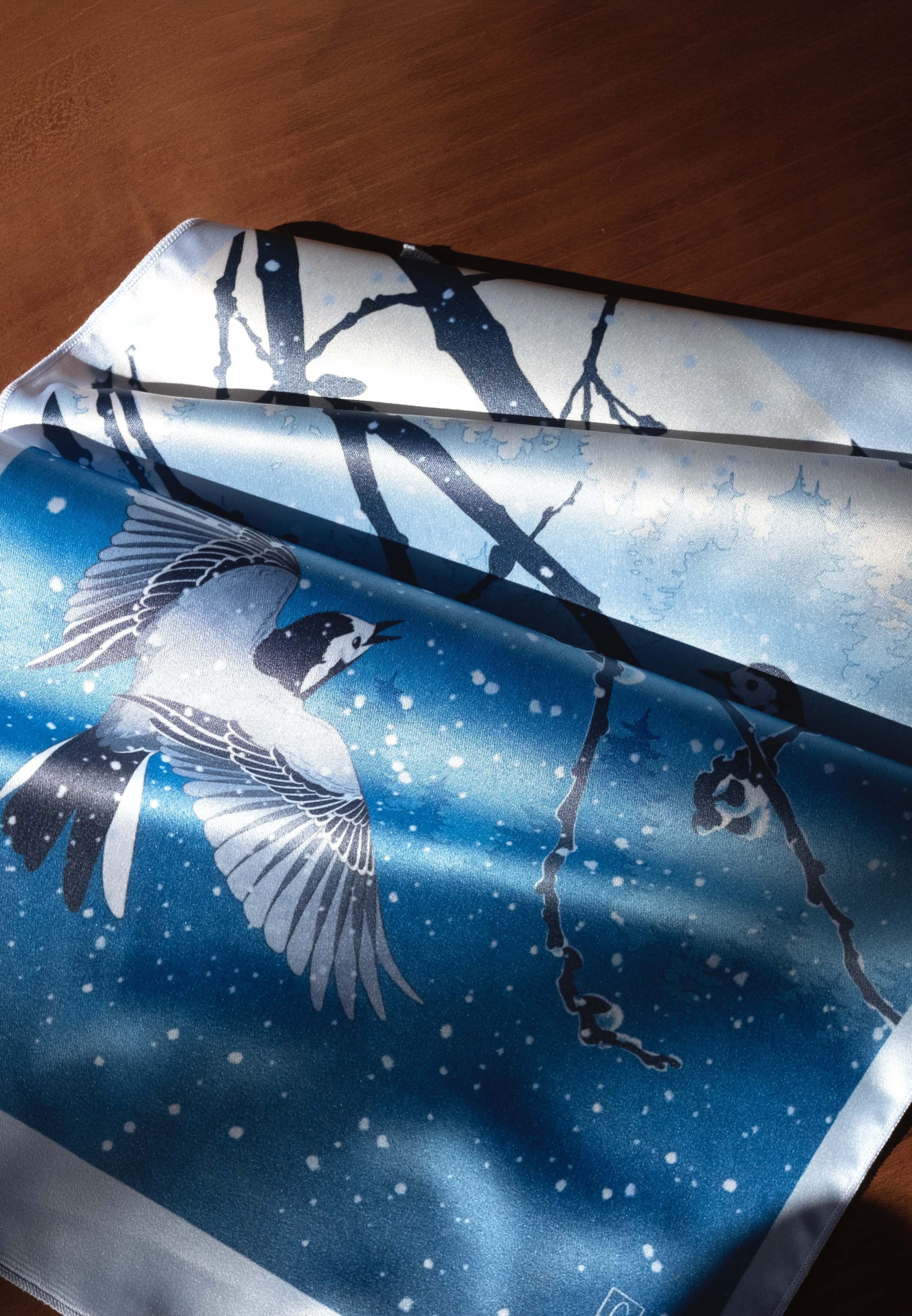 kakemono tenture murale hiver saïso